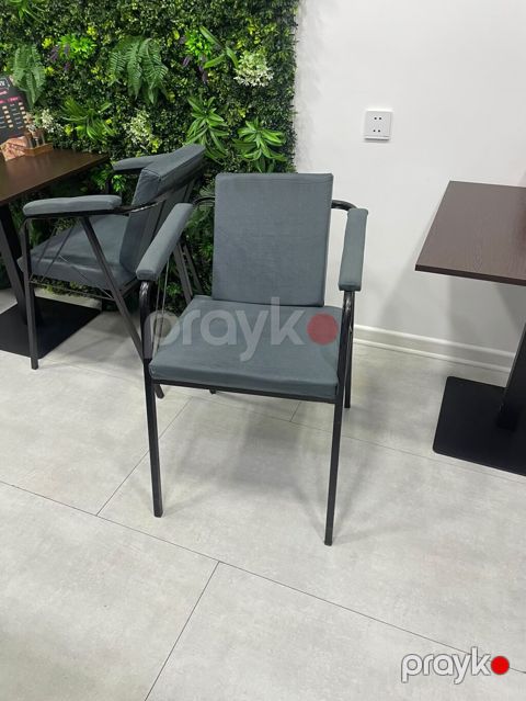 6 Eded Metall karkaslı yumşaq oturacaqlı kreslo - Dizayn: Minimalist — Bakı