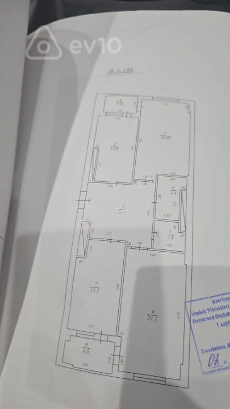 3 otaqlı mənzil, 111 m², Gence prospekti — Mənzil, Bakı (2)