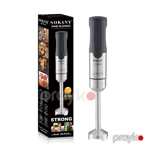 Sokany 1100W Hand Blender, SM-5021S-P24-339 Paslanmayan Polad Əl Blenderi — Bakı