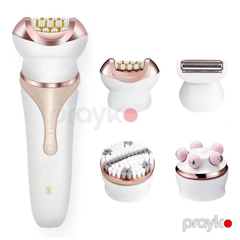 Xanımlar Üçün Çoxfunksiyalı Elektrikli 4-ü 1-də Ağrısız Epilator Dəsti Kemei Tam Bədən Epilyasiya Cihazı Multi Masaj Aləti — Usturalar, trimmerler və epilyatorlar, Bakı (2)