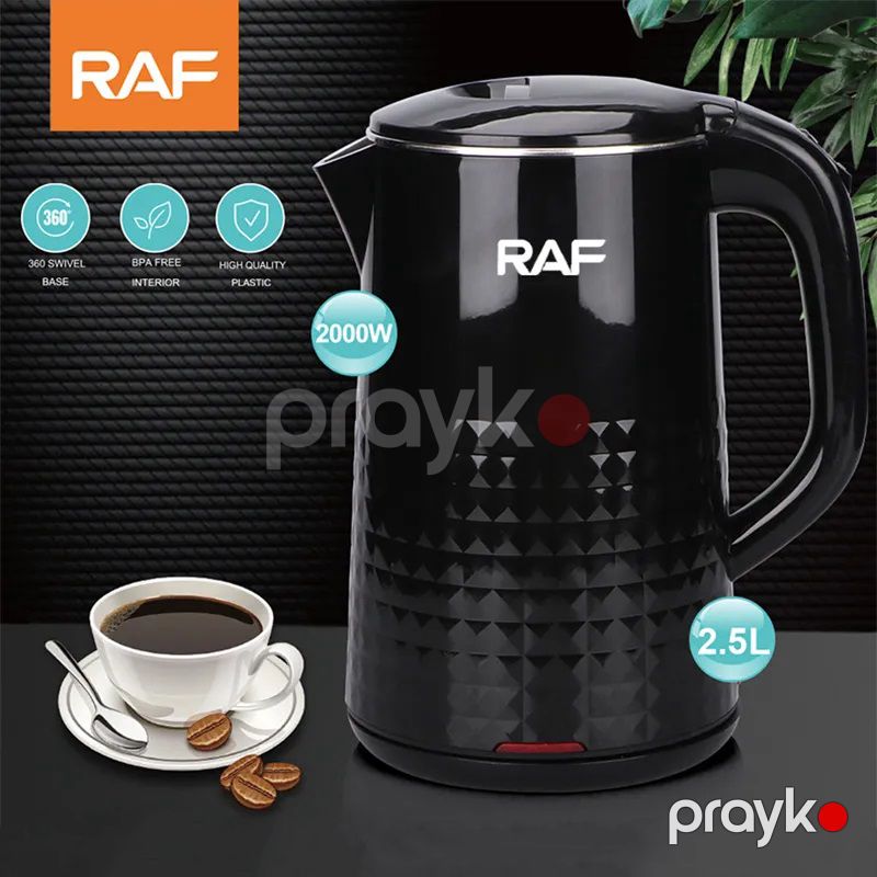RAF Paslanmaz Polad Elektrik Çaydan 2000W Gücündə LED İşıq, Avtomatiik Söndürməylə Təhciz Olunmuş Polad Çaydan — Elektrik çaydanları və termoslar, Bakı (3)