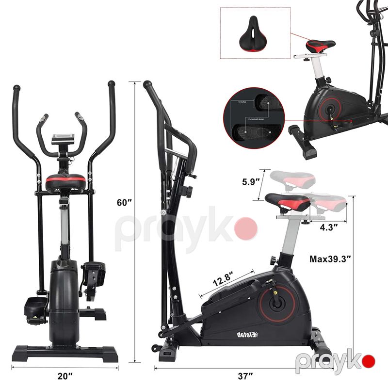Eliptik Trenajor Elevate Elliptik Trenajor Tənzimlənən Çoxfunksiyalı Məşq Velosipedi Eliptik Veloxizek — Fitness və simulyatorlar, Bakı (5)