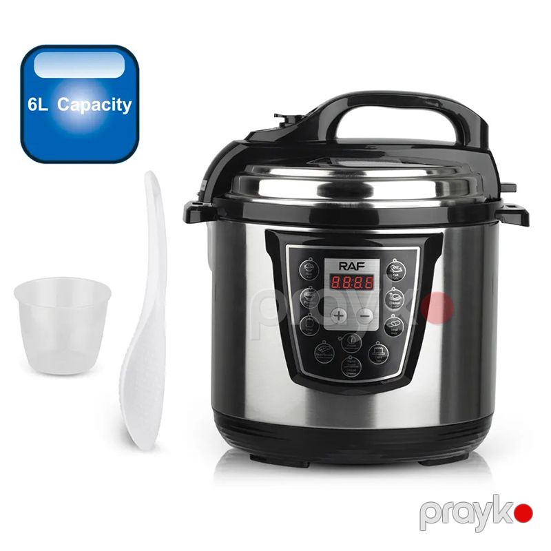 6L Çox ProqramlI Düyü Ət Bişirci Paslanmayan Polad RAF R.177 Elektrik Qazanı 1000W Parovarka — Qablar və mətbəx əşyaları, Bakı (4)
