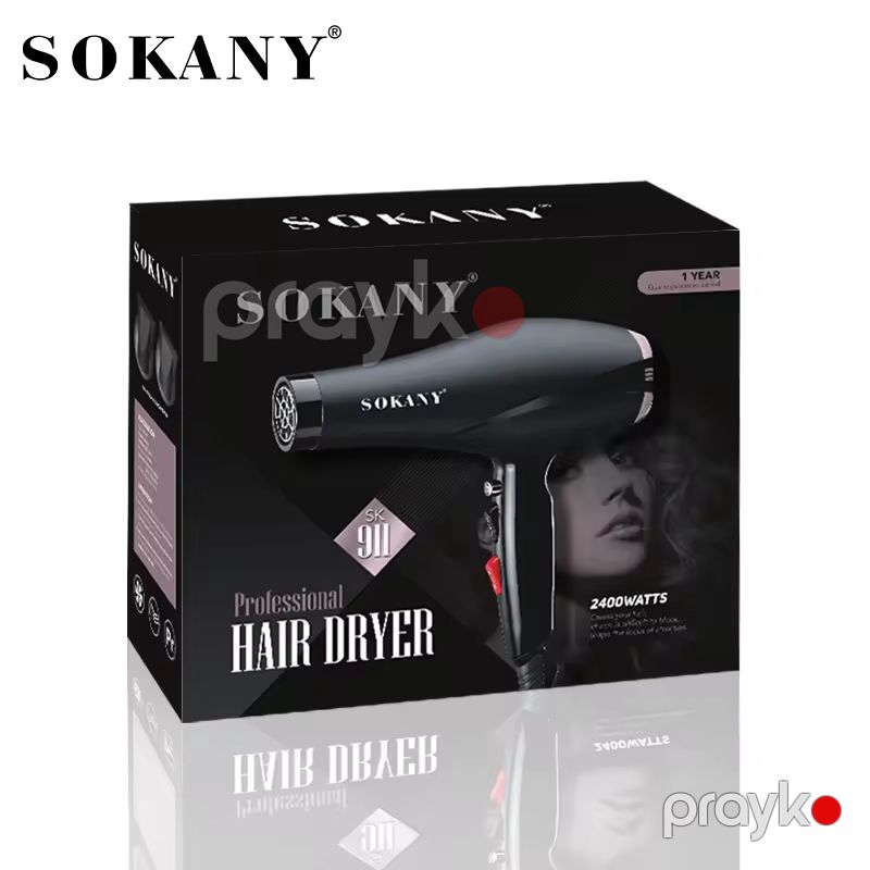 Sokany SK-911 Çoxfunksiyalı Elektrikli Saç Feni Saç Şəkilləndirici Fen Hava Feni 2400W — Fən, Bakı (3)