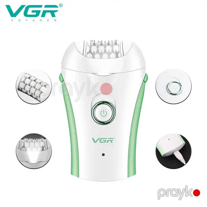 VGR V-705 Epilyator Bədən Təraş Aparatı Qadınlar üçün Akkumulyatorlu Professional Elektrikli Lady Epilator — Usturalar, trimmerler və epilyatorlar, Bakı (3)