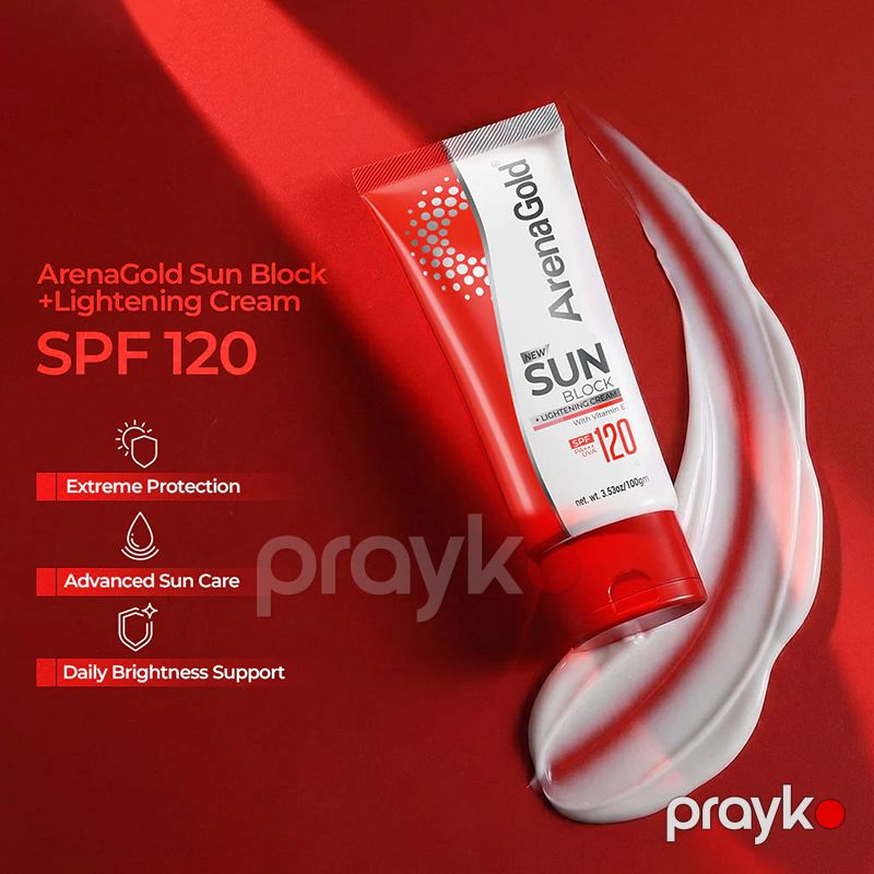 Arena Gold Sun Block SPF 120 Günəşdən Qoruyucu Krem 60 q — Gözəllik və səhiyyə, Bakı (5)