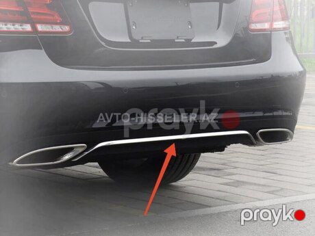 Mercedes W212, E212 bufer nikeli xrom lenti — Bakı