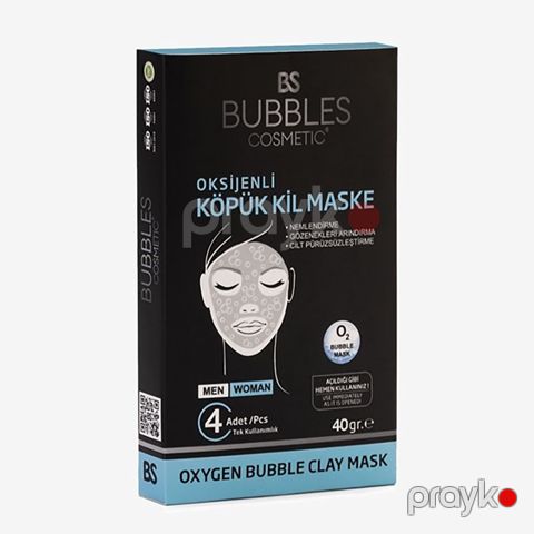 Bs Bubbles Cosmetic Oksigenli Köpük Kil Masqası 40 gr Kill Terkibli Üzə Qulluq Köpüyü BSC054 — Bakı