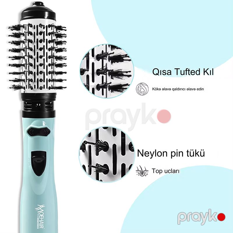 Moehair M0-7153 Saç Şəkilləndirici Fen 3-ü Bir Arada Daraqlı Fen 1200W — Fən, Bakı (4)