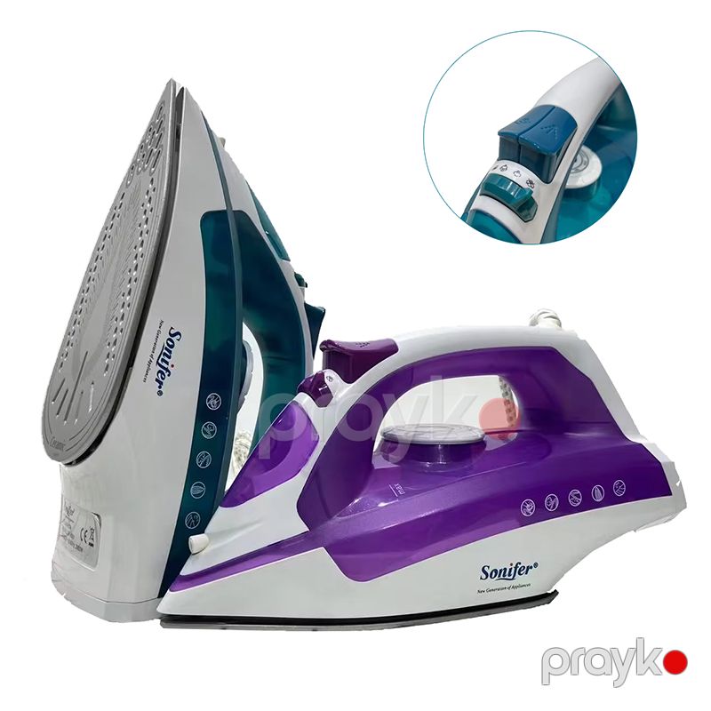 Sonifer SF-9026 Elektrikli Buharlı Ütü 2000w Tənzimlənən Temperatur Nəzarəti Yüngül Buharlı Ütü — Ev texnikası, Bakı (3)