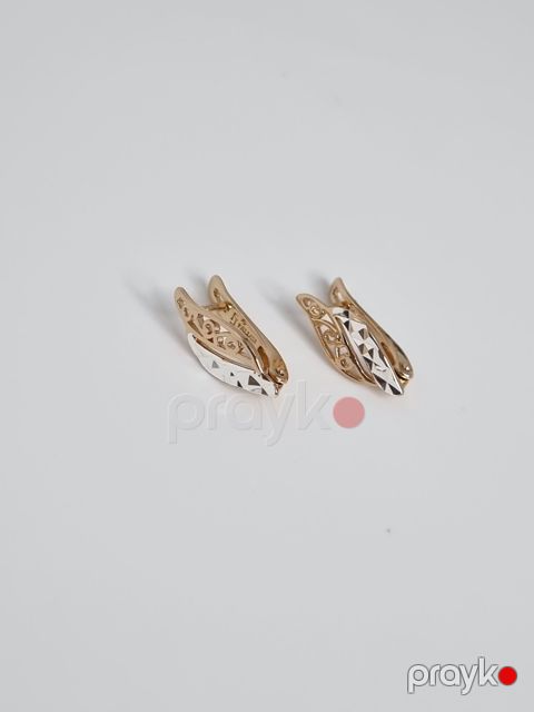 Qadın sırğaları FL7660-0038E qızılı — Bakı