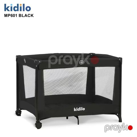 Manej-çarpayı Kidilo RQSC001, düzbucaqlı, 110x100x75 sm, qara — Bakı