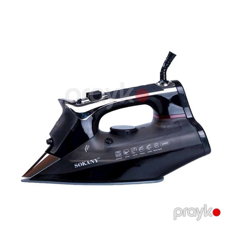 Sokany SK-11028 Elektrikli Buxarlı Ütü Keramika Altlıqlı Buxarlı Ütü 3200 W — Ev texnikası, Bakı (5)