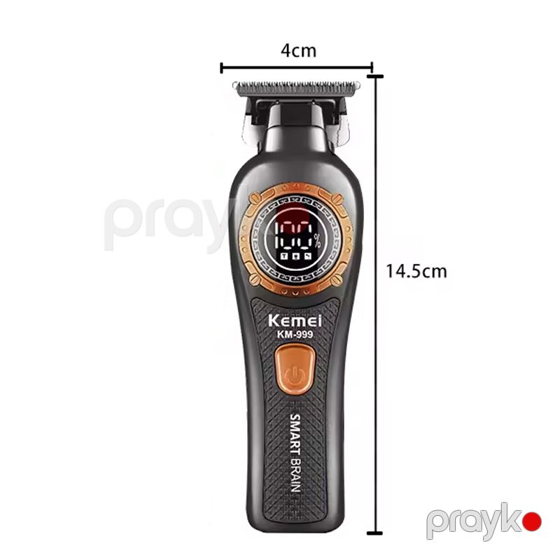 Kemei KM-999 - Trimmer Yeni Dizaynlı Peşəkar Saç Kəsmə Maşını Şarj Edilə Bilən Elektrikli Saç Kəsici Maşın — Usturalar, trimmerler və epilyatorlar, Bakı (2)