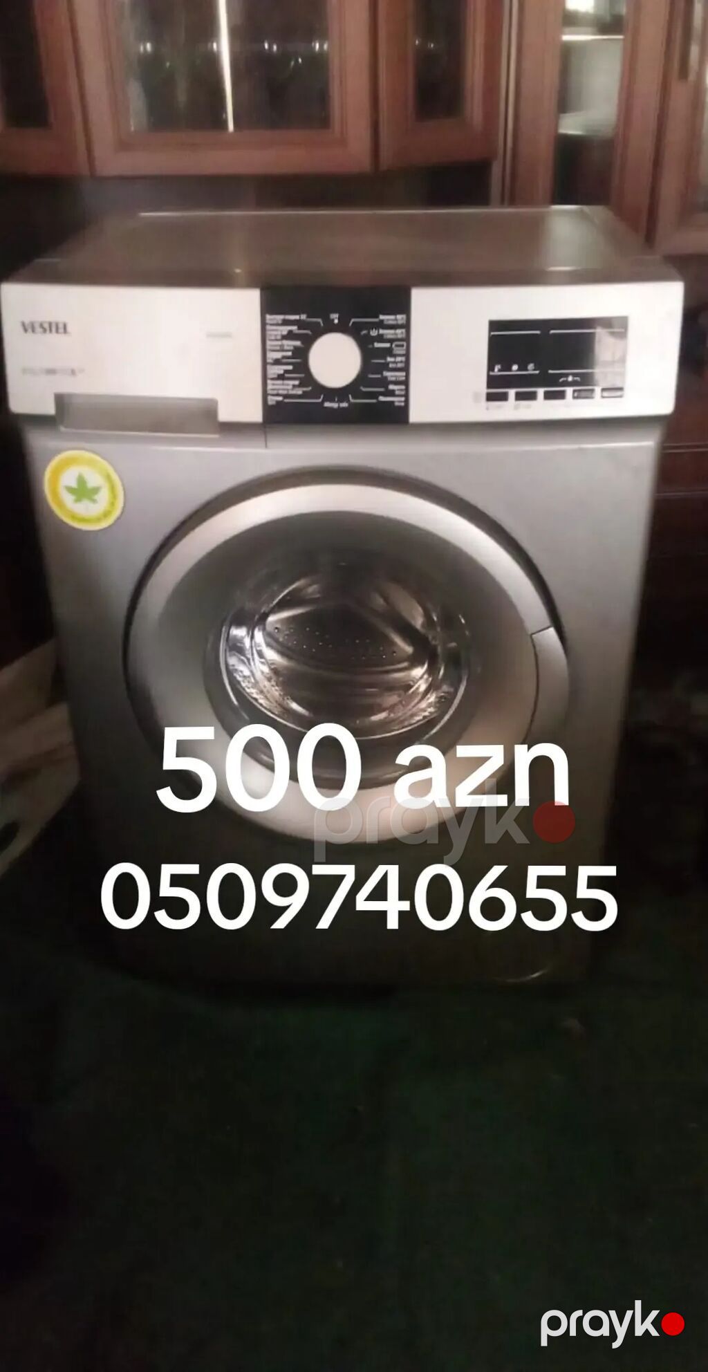 3 qapılı paltar dolabı: ortada tam boy güzgü, yanda asılqan — Şkaflar, Ağdaş (3)