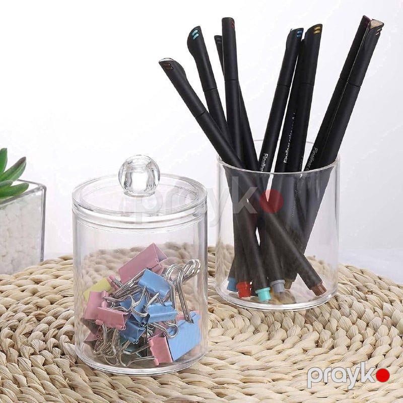 Kosmetik çanta, qutu, qab FenEx Home Qapaqlı qulaq çöpü üçün təşkilatçı B12 2 ədəd Şəffaf - FenExOrg12x2 — Mallar, Bakı (2)