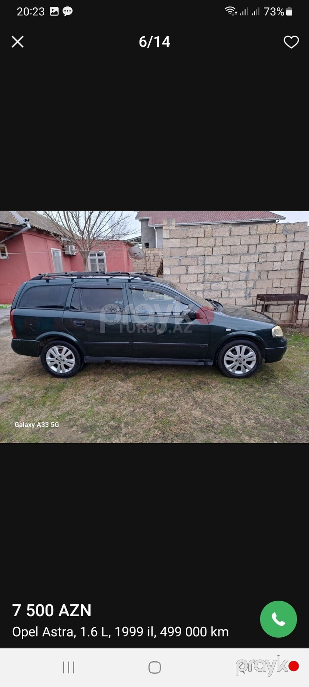 Opel Astra: 1.6 l 1999 il Universal 99-GL-239 — Avtomobillər, Mehdiabad (5)