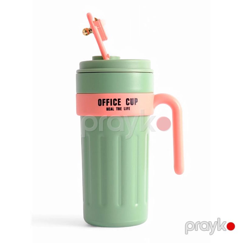 Office cup Dəmir termos 600ml Heal the life termos qab Tutacaqlı Qəhvə termosu — Termos və termoş, Bakı (3)