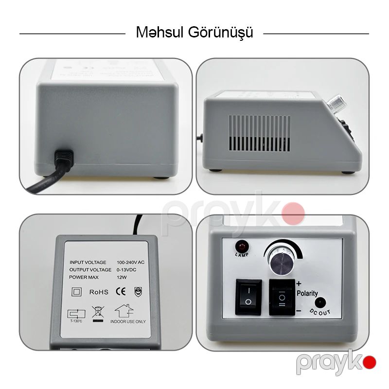 Manikür və Pedikür Üçün Elektrik Dirnaq Aparatı 20000 rpm Yüksək Sürətli Dirnaq Qaynağı Cihazı 12W — Gözəllik və səhiyyə, Bakı (6)