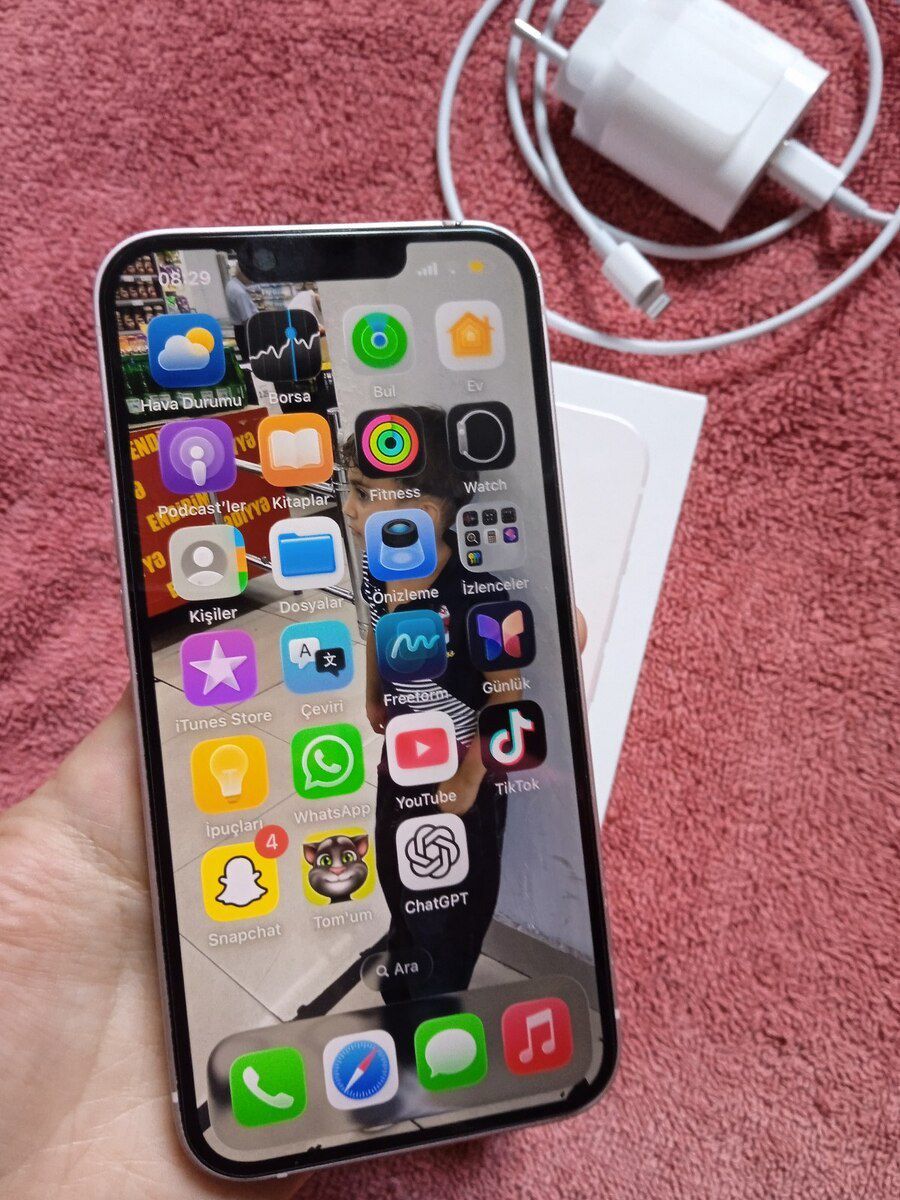 Apple iPhone 13 Pink 128GB/4GB — Smartfonlar, Bakı (4)