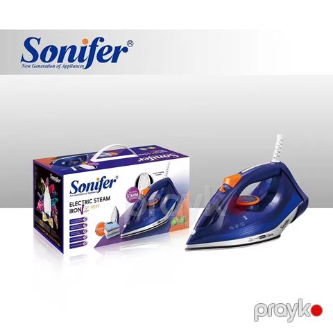 Sonifer SF-9097 2200 Watt Gücündə Temperatur Nəzarətli Elektrikli Buxar Ütüsü Professional Masaüstü Ütü — Bakı