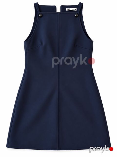 Qısa don Zara, tünd göy, poliester/elastan, ölçü M — Bakı