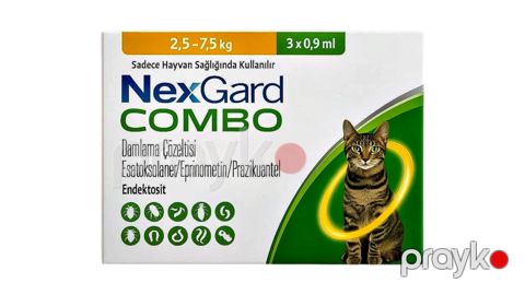 Pişiklər üçün parazit əleyhinə vasitə NexGard Spectra Combo, 2.5–7.5 kq, 1 əd — Bakı