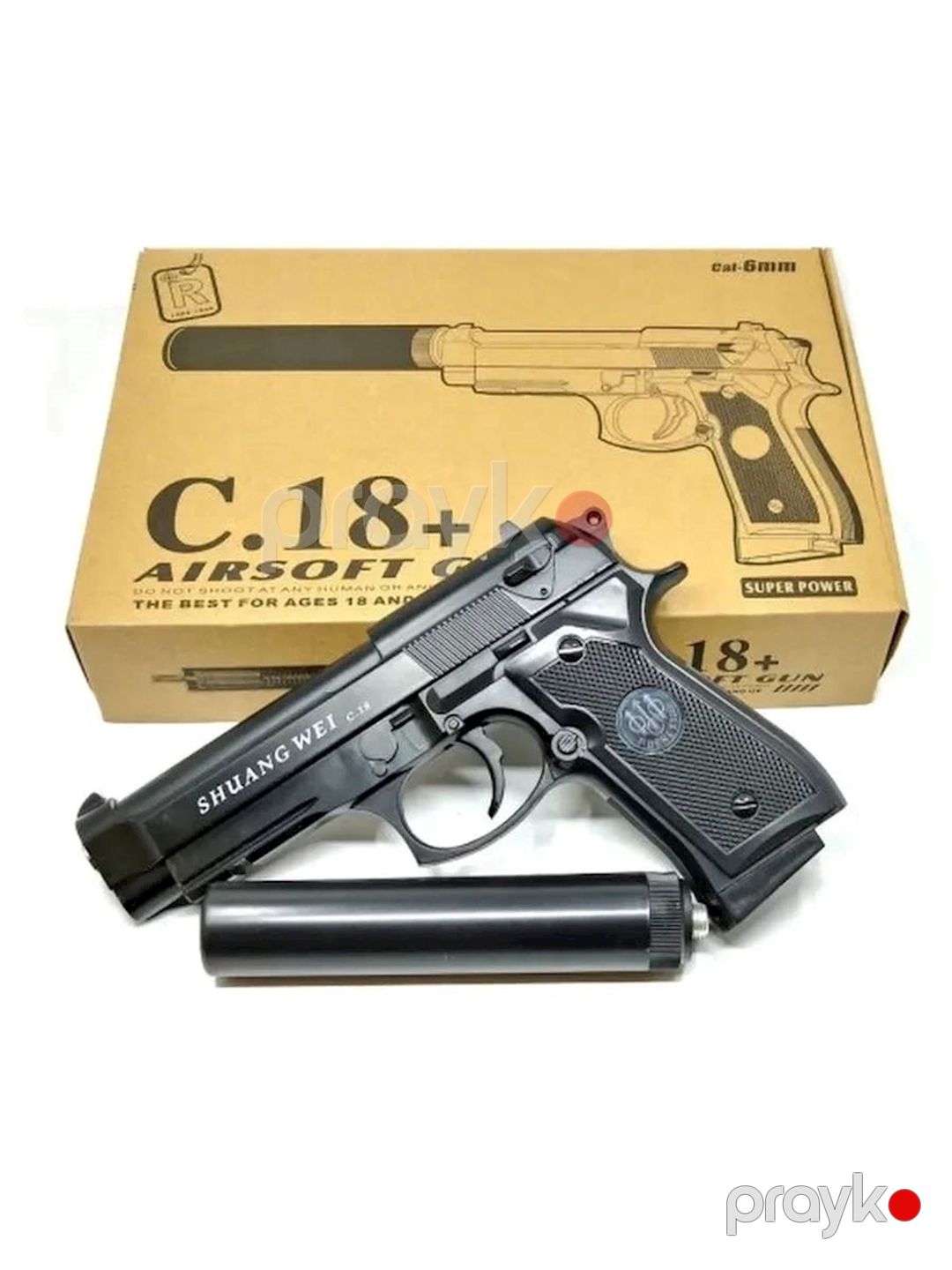 Oyuncaq tapança Airsoft Gun 18.C, 14+ yaş — Mallar, Bakı (3)