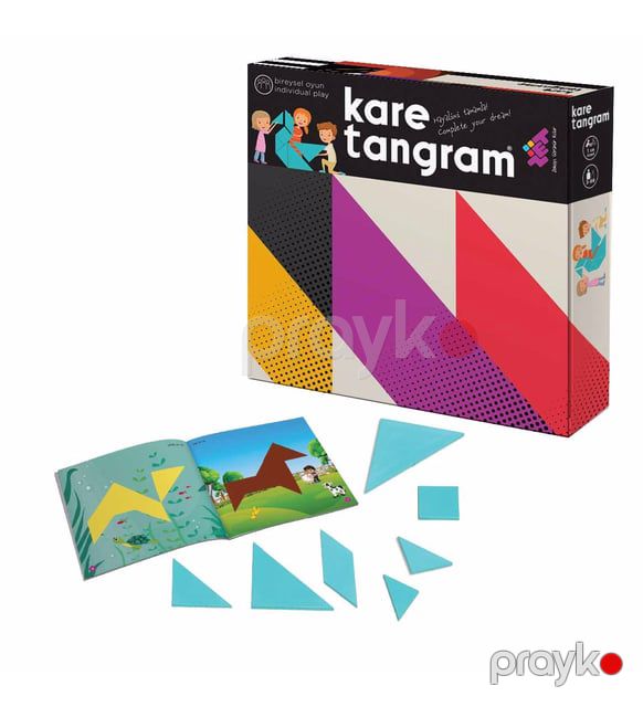 Zet Zeka Kare Tangram Oyunu 7 Parçalı Öyrədici Riyazi Həndəsi Oyun Kare Tangram — İdman, hobi, istirahət, Bakı (3)