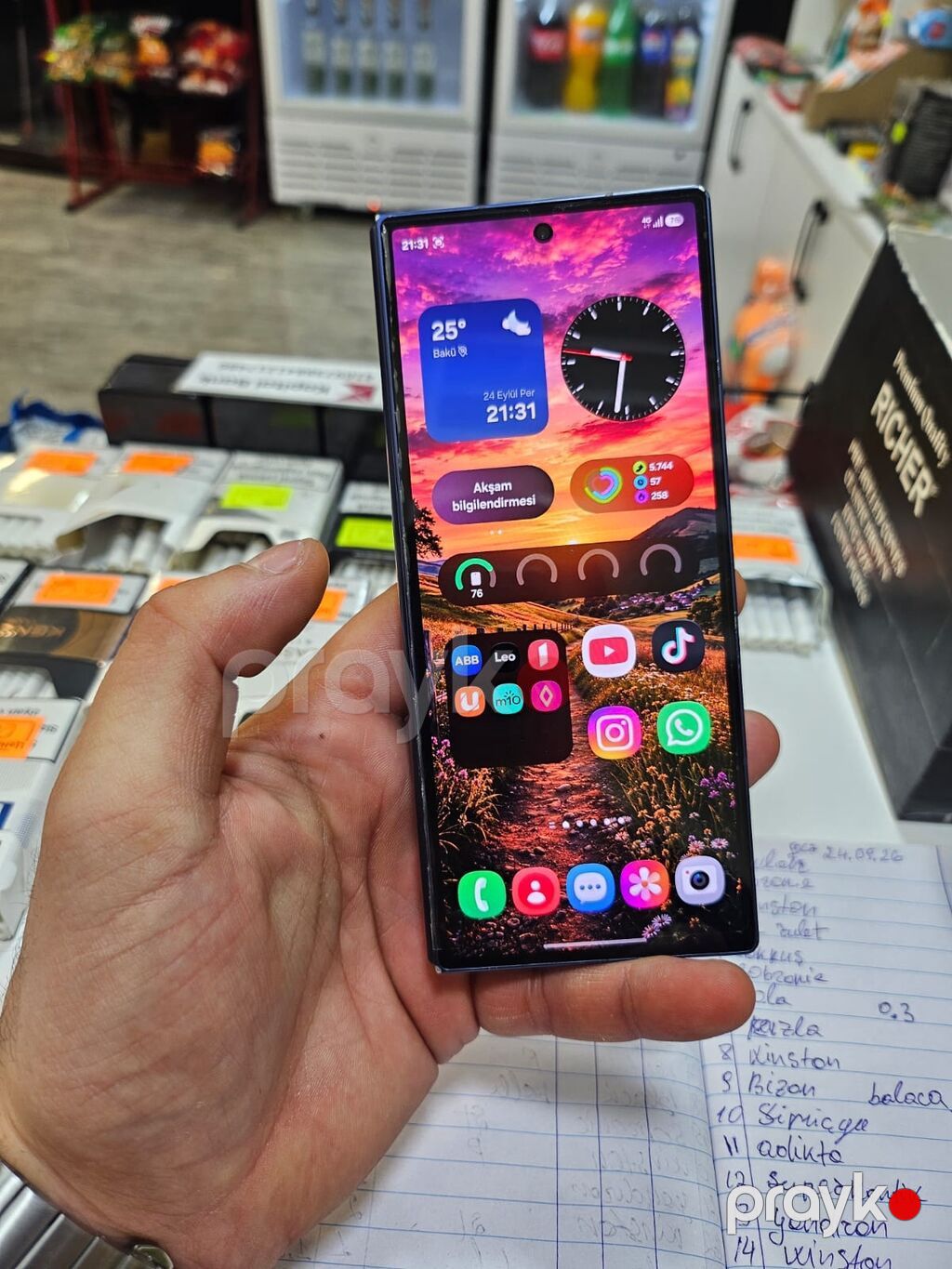 Samsung Galaxy Z Fold 6, 256 GB, rəng - Göy, Barmaq izi — Samsung, Bakı (2)