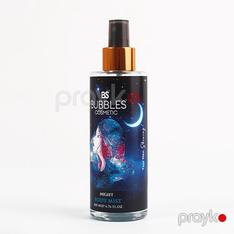 Body Mıst Nıght Bs Bubbles Cosmetics 200 Ml Qablaşdırmada Night Bədən Spreyi No: BS162 — Gözəllik və səhiyyə, Bakı (2)