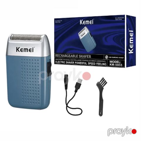 Kemei KM-5855 Saç Saqqal Təraş Maşını Üzqırxan Trimmer 3W — Bakı