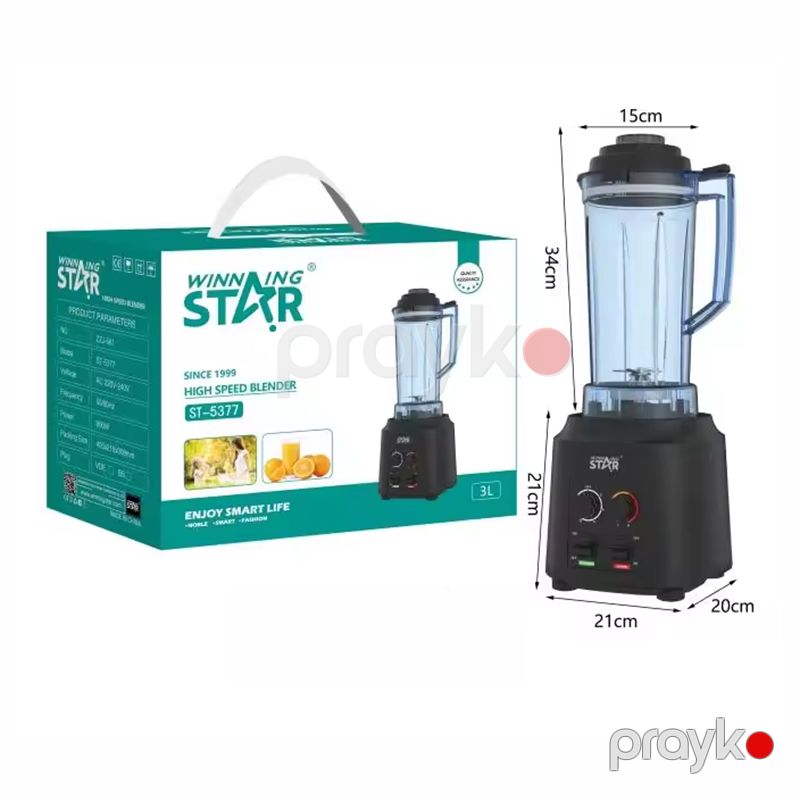 Winning Star ST-5377 Çoxfunksiyalı Blender Şirəçəkən Blender 800W Gücündə — Blenderlər, xırdalayanlar və mikserlər, Bakı (7)