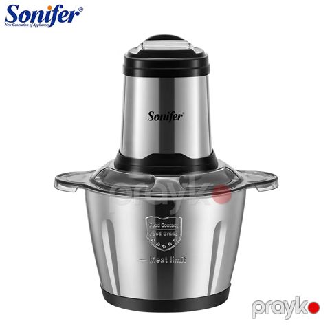 Sonifer SF-8117 mətbəx qida doğrayıcısı, paslanmayan polad qablı elektrikli ət doğrayıcı 2.5l — Bakı
