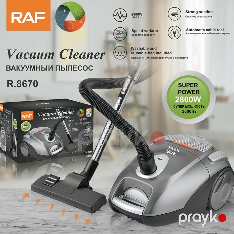 RAF R.8670 Elektrikli Tozsoran Yüksək Əmiş Güclü Tozsoran 2800W — Tozsoran, Bakı (6)
