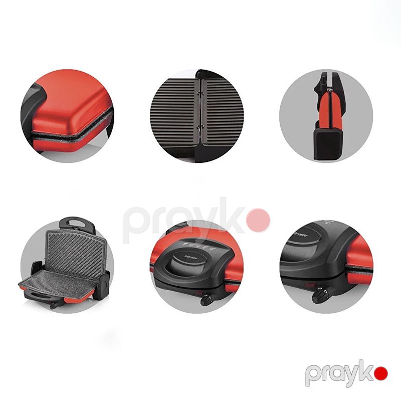 GoldMaster Gurmex 1750W Qranit Toster GM-7449PK 5 Səviyyəli Temperatur Tənzimləmə Qril Maşını Çıxarıla Bilən Boşqablı — Toster və vaflyasıcı, Bakı (7)