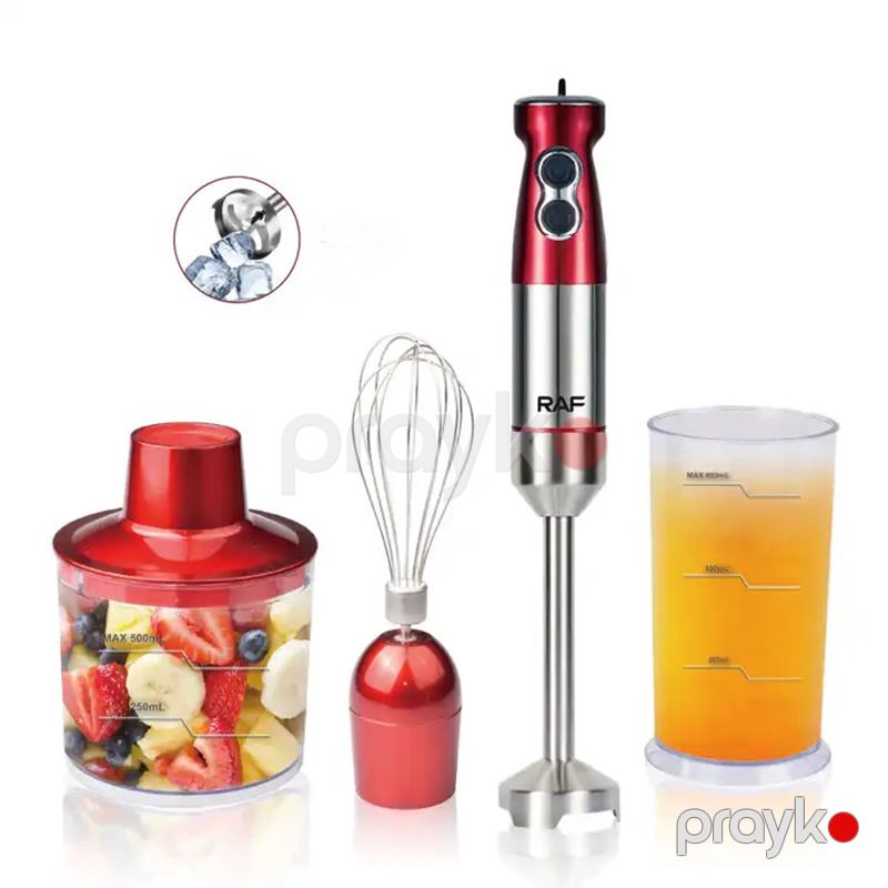 Dəyişən Sürətli Peşəkar RAF İmmersion Blender 1000W Gücündə 4-ü1 Arada Əl Blender Dəsti Paslanmayan Polad Turbo Blender — Blenderlər, xırdalayanlar və mikserlər, Bakı (5)