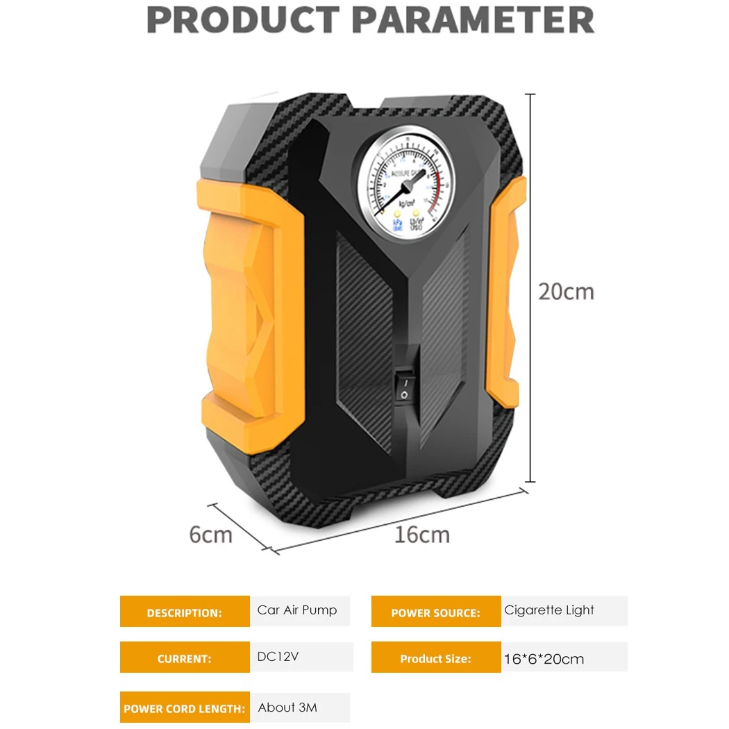 Air Pump Avtomobil kompressoru (Carsun, 12V, LED, LCD) — Mallar, Bakı (4)