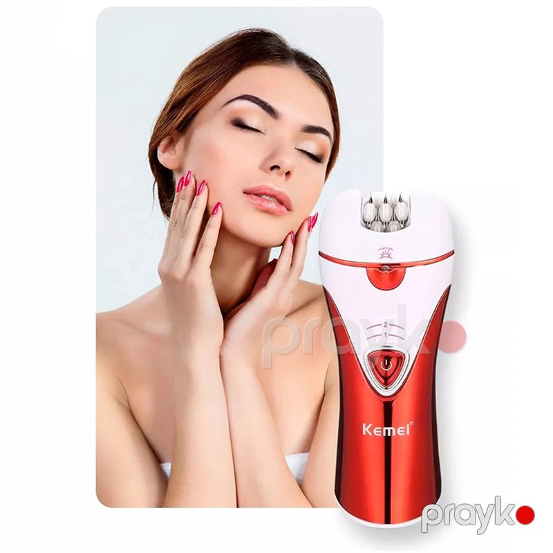 3-ü 1-də Kemei Epilator Suya Davamlı Peşəkar Üz Bədən Epilyatoru İki Sürətli Effektiv Tük Təmizləyici Epilyator — Usturalar, trimmerler və epilyatorlar, Bakı (3)