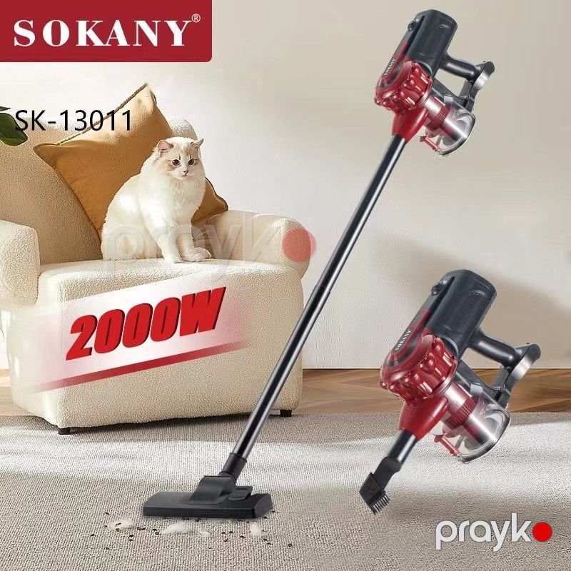 Vertikal Tozsoran Sokany SK-13011 Qırmızı Şauqili Tozsoran 2200 Watt Yüksək Keyfiyyətli Əl Tozsoranı — Tozsoran, Bakı (2)