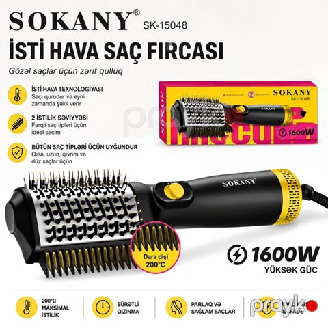 Sokany SK-15048 2-i 1 Arada Fırça Feni — Bakı