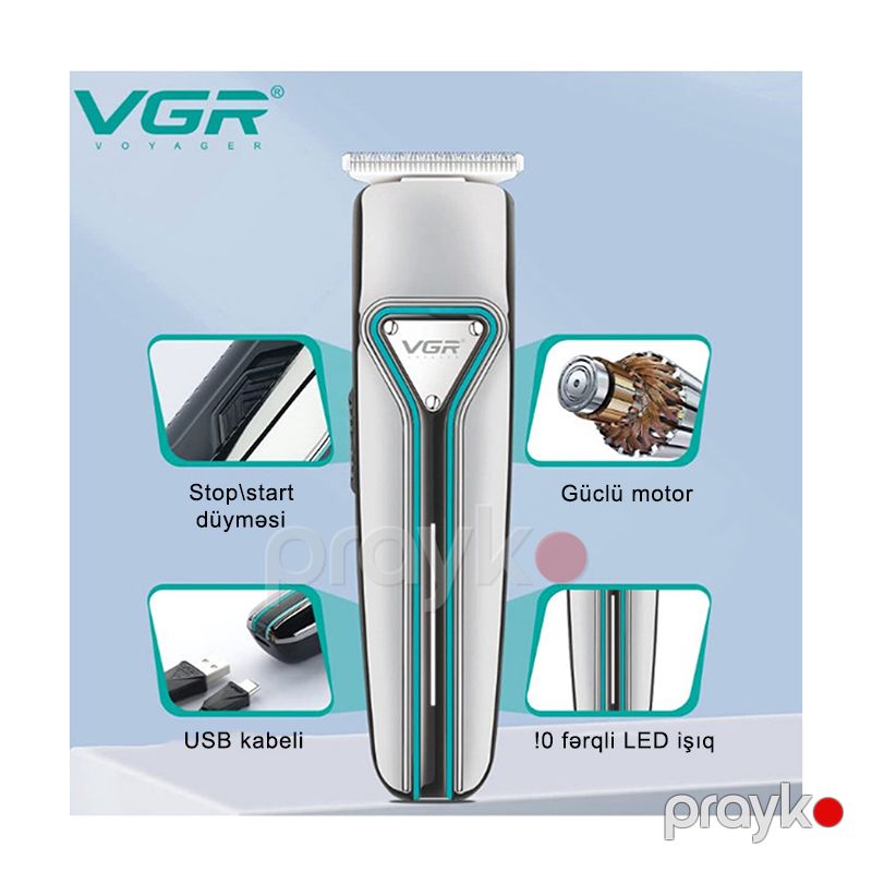 Yeni VGR Professional Saç Saqqal Boyun və Bədən Təraş Makası V-008 — Usturalar, trimmerler və epilyatorlar, Bakı (3)