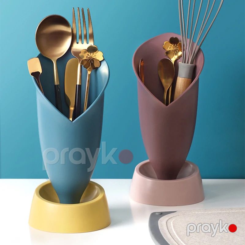 Mətbəx Üçün Çəngəl Bıçaq Saxlama Qabı Çoxfistifadəli Mətbəx Aləti Plastik Rengli Saksı Gül Qabı — Qablar və mətbəx əşyaları, Bakı (3)