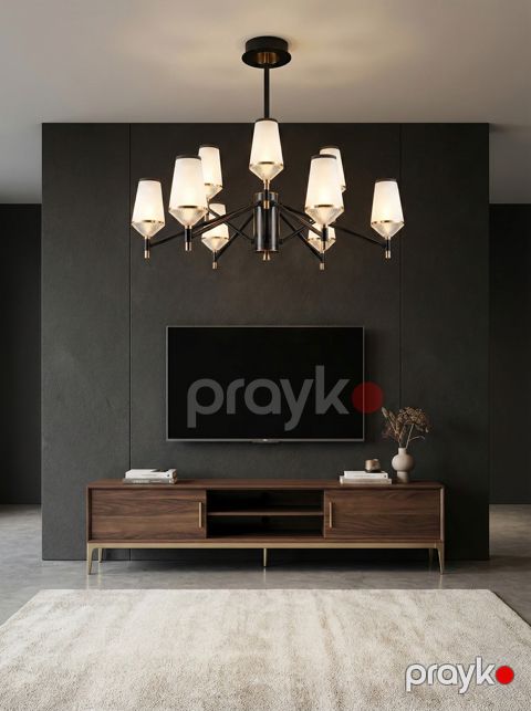 Asma çılçıraq, qara/qızılı, 82 sm — Bakı
