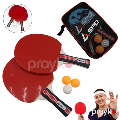 Professional Aspo Stolüstü Tennis Raketkası Xüssusui Dizaynla Hazirlanmış Davamlı Tennis Raketkası Deti 3 Ping Pong Topu — Bakı