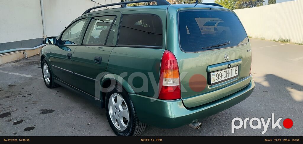 Opel Astra karvan (universal) – yaşıl rəng - Kuzov: universal, dam 99-CH-116 — Avtomobillər, Digah (8)