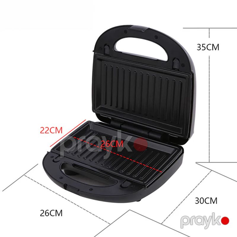 Dessini DS-9550 Toster Yüksək Təziqli Elektrikli Qril Toster Sandviç Biftek İzgaralar Hazırlayıcı Toster 750W — Toster və vaflyasıcı, Bakı (4)