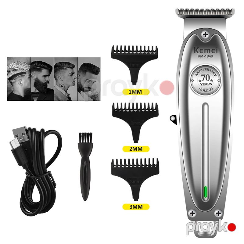 Kemei Elektrikli Metal Professional Kişi Saç Təraş Maşını Trimmer kemei km 1949 — Usturalar, trimmerler və epilyatorlar, Bakı (5)