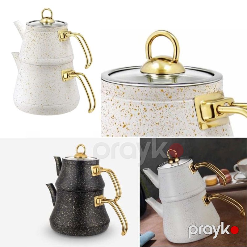 Çaydan Çaynik Dəsti Qranit Çaydan Tutumu 2.2 L Çaynik Tutumu 1.2 L Müxtəlif rengli çaydan — Çaynikler və qəhvə qabları, Bakı (4)