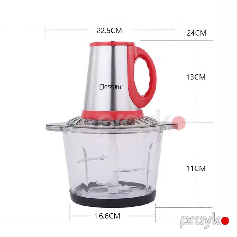 Dessini DS-933G Elektrikli Doğrayıcı Çoxfunksiyalı Doğrayıcı 650W Gücündə — Blenderlər, xırdalayanlar və mikserlər, Bakı (5)